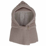 Calikids Knit Soft Touch Balaclava with button - Sand - Princess and the Pea Boutique
