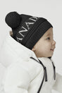 Canada Goose Baby Double Pom Hat - Black - Princess and the Pea Boutique