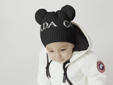 Canada Goose Baby Double Pom Hat - Black - Princess and the Pea Boutique