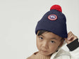 Canada Goose Kids Merino Pom Toque - Navy Heather - Princess and the Pea Boutique