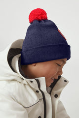 Canada Goose Kids Merino Pom Toque - Navy Heather - Princess and the Pea Boutique