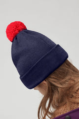 Canada Goose Kids Merino Pom Toque - Navy Heather - Princess and the Pea Boutique