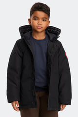 Canada Goose Youth Logan Parka - Black - Princess and the Pea Boutique