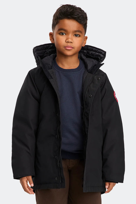 Canada Goose Youth Logan Parka - Black - Princess and the Pea Boutique