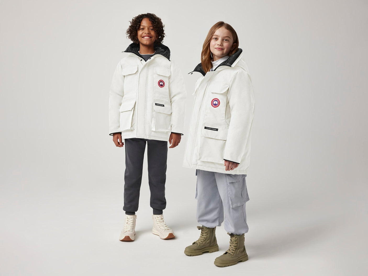 Canada Youth Expedition Parka - North Star White - Princess and the Pea Boutique