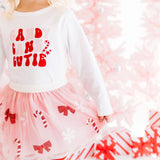 Candy Cane Cutie Sequin Christmas Tutu - Dress Up Skirt - Princess and the Pea Boutique