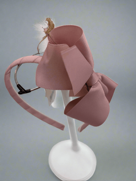Classic Bow Hairband - Dusty Pink - Princess and the Pea Boutique