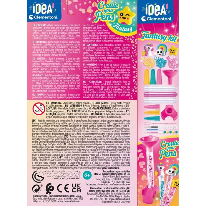 Clementoni - Idea Create Your Pens - Fantasy - Princess and the Pea Boutique