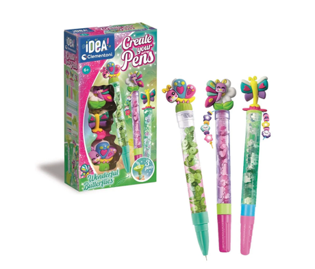 Clementoni - Idea Create Your Pens - Wonderful Butterflies - Princess and the Pea Boutique