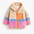 Colorblock plush jacket, baby - Princess and the Pea Boutique