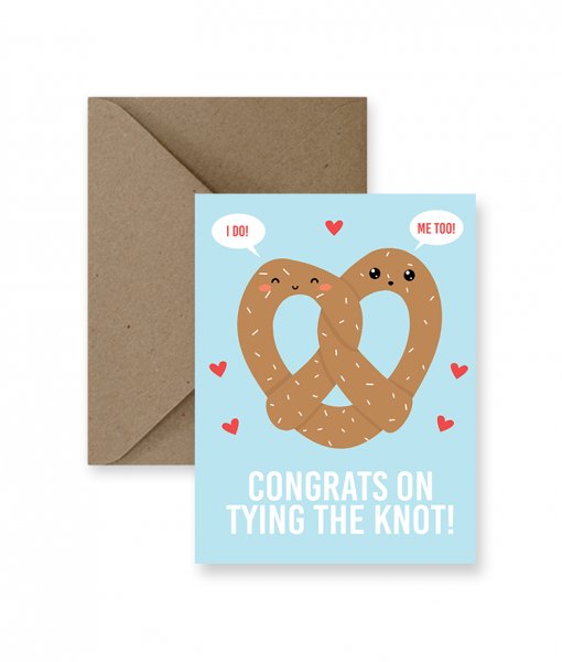 Congrats Tying Knot Card - Princess and the Pea Boutique