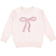 Coquette Bow Patch Sweatshirt - Princess and the Pea Boutique