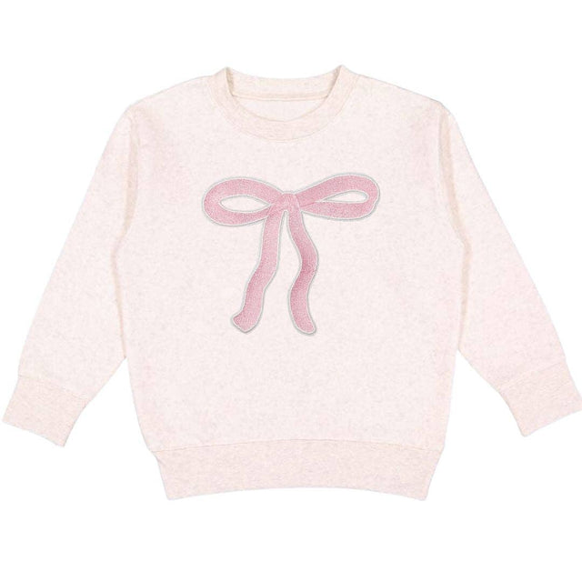 Coquette Bow Patch Sweatshirt - Princess and the Pea Boutique