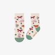 Cream socks with festive patterns, baby - Princess and the Pea Boutique