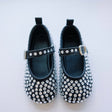 Crystal - embellished Ballet Flats - Black - Princess and the Pea Boutique