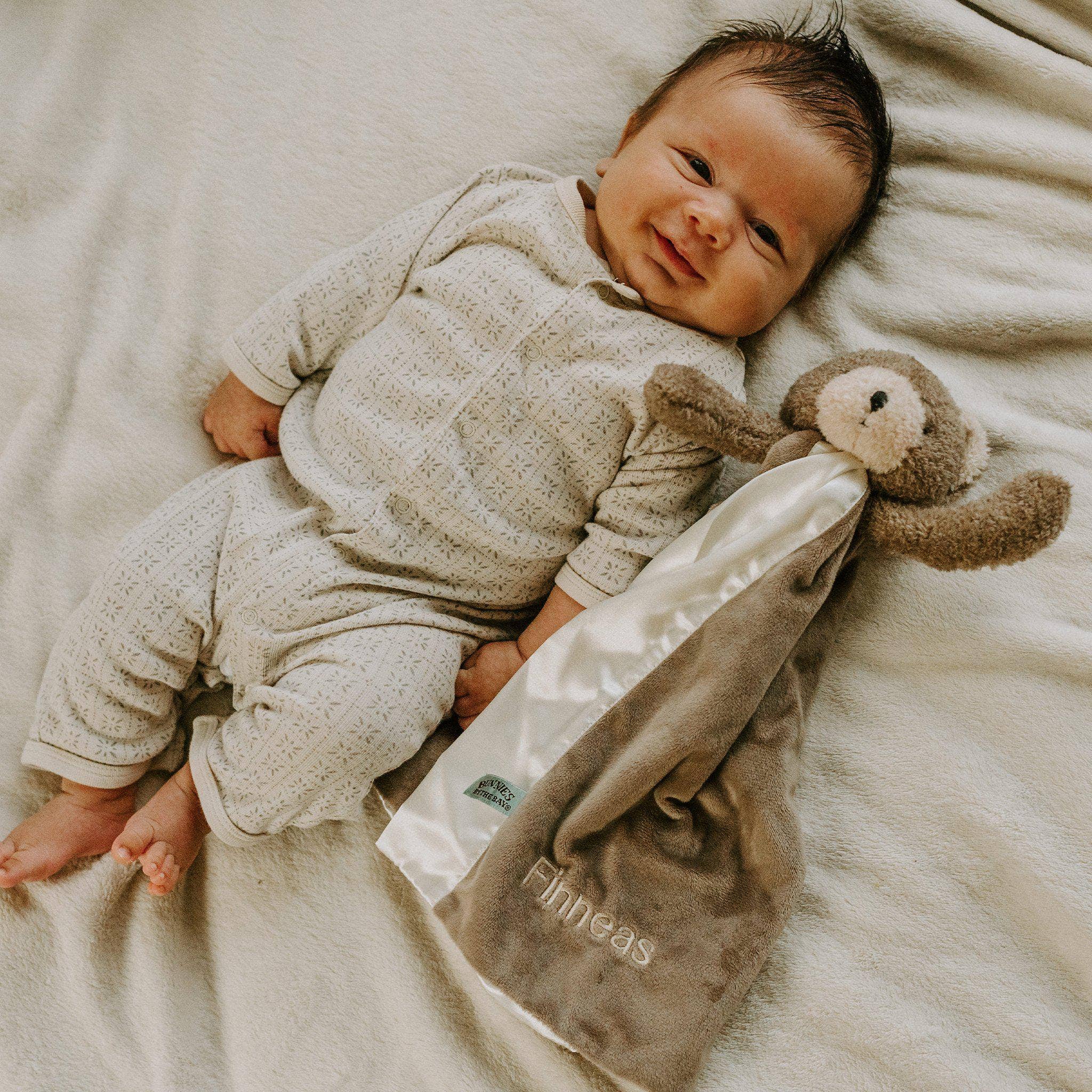 Bunnies By The Bay Buddy Blanket Cubby Bear