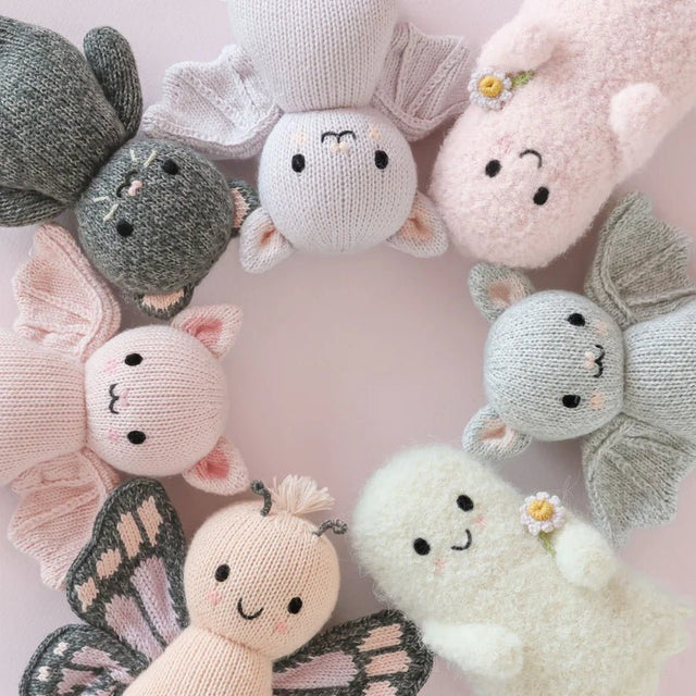 Cuddle + Kind Baby Bat (Grey) - Princess and the Pea Boutique