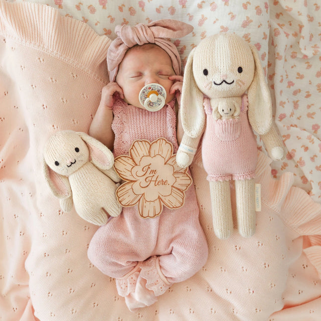 Cuddle + Kind Baby Briar the bunny little (peony pink) - Princess and the Pea Boutique