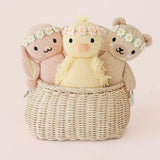 cuddle + kind Baby bunny (rose with ivory floral) - Princess and the Pea Boutique