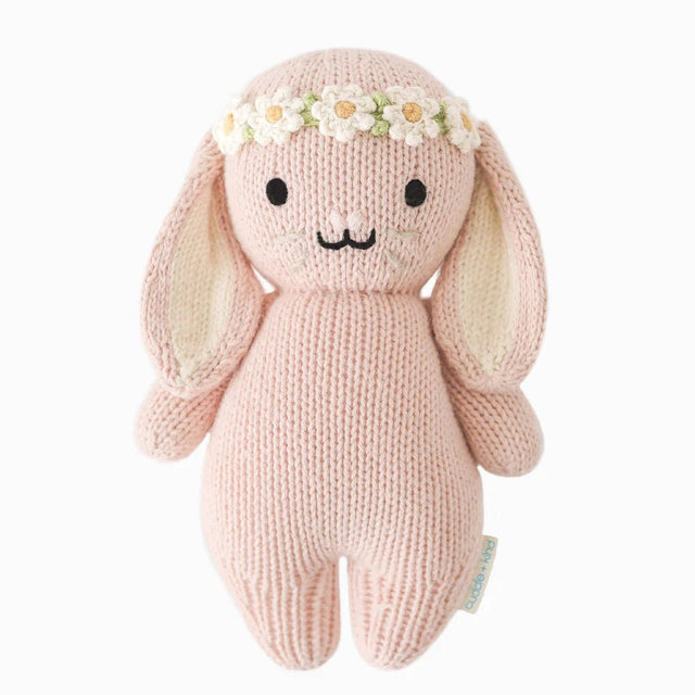 cuddle + kind Baby bunny (rose with ivory floral) - Princess and the Pea Boutique