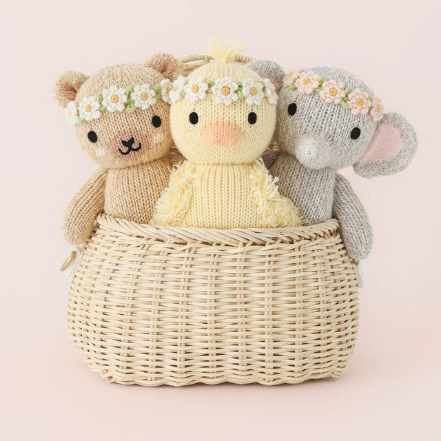 cuddle + kind Baby elephant (blush floral) - Princess and the Pea Boutique
