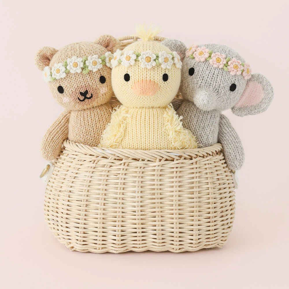 cuddle + kind Baby honey bear (ivory floral) - Princess and the Pea Boutique