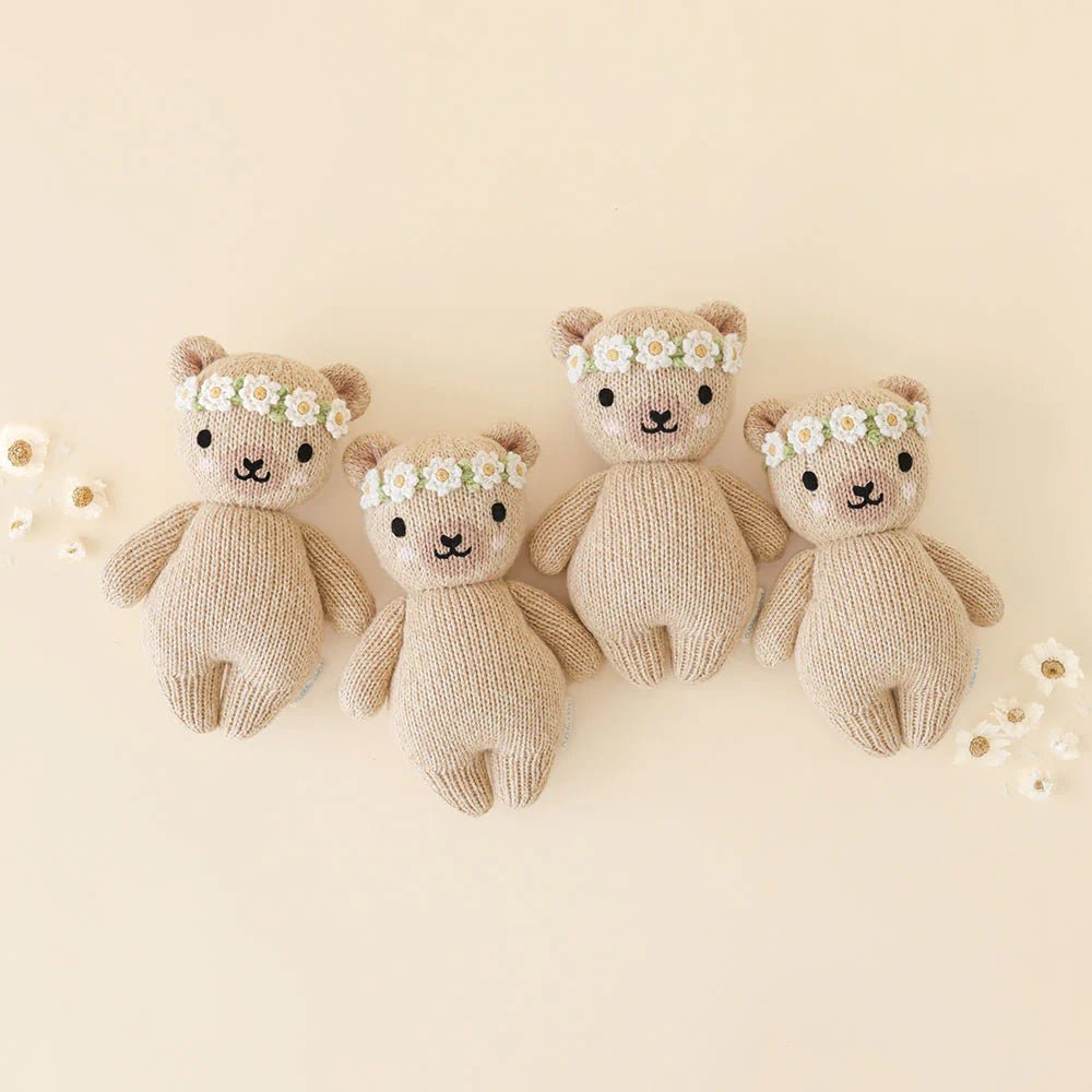 cuddle + kind Baby honey bear (ivory floral) - Princess and the Pea Boutique