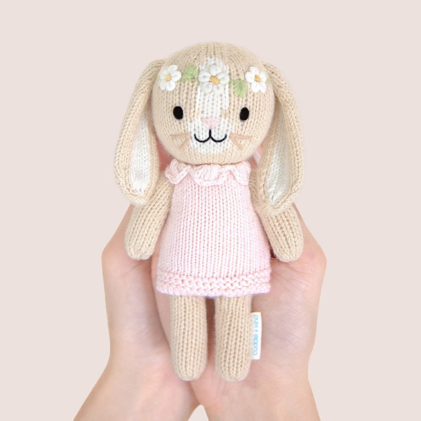 CUDDLE + KIND Tiny Hannah the bunny (blush) - Princess and the Pea Boutique