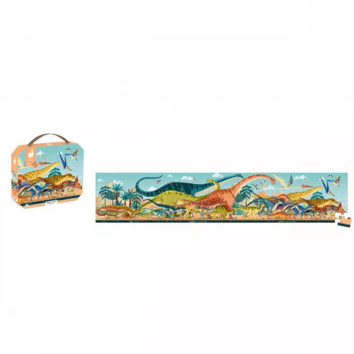 Janod 100 Piece Children’s Jigsaw Puzzle PANORAMIC DINO