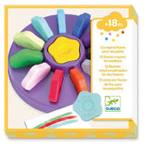 Djeco 12 Flower crayons for toddlers - Princess and the Pea Boutique