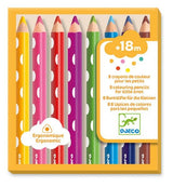 Djeco 8 colouring pencils for little ones - Princess and the Pea Boutique