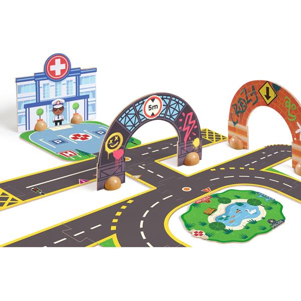 Djeco Crazy Motors - Puzzle'Up City Giant 33 Pieces - Princess and the Pea Boutique