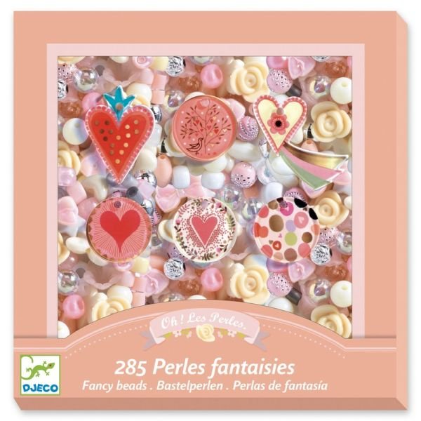 Djeco Fancy Beads - Hearts - Princess and the Pea Boutique