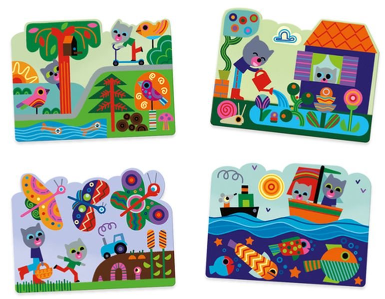Djeco Magic Colouring - Hidden in the garden - Princess and the Pea Boutique