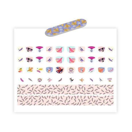 Djeco Nail Stickers - Feathers - Princess and the Pea Boutique