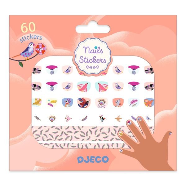 Djeco Nail Stickers - Feathers - Princess and the Pea Boutique