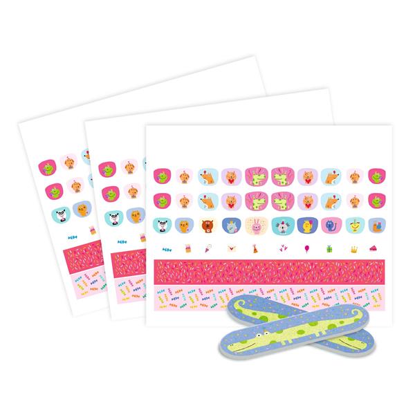 Djeco Nail Stickers - Happy Birthday! - Princess and the Pea Boutique