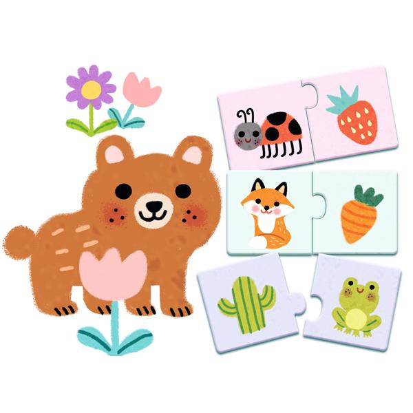 Djeco Puzzle Duo / Colours - Princess and the Pea Boutique