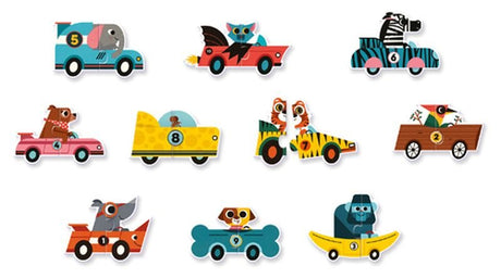 Djeco Puzzle duo / Racing cars - Princess and the Pea Boutique