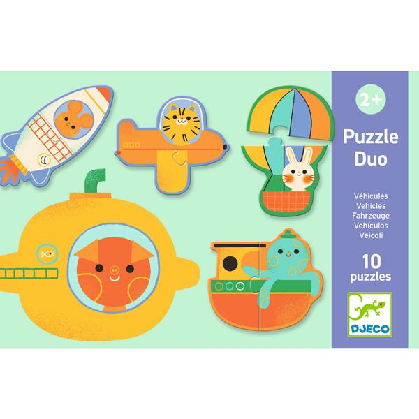 Djeco Puzzle Duo / Vehicles - Princess and the Pea Boutique