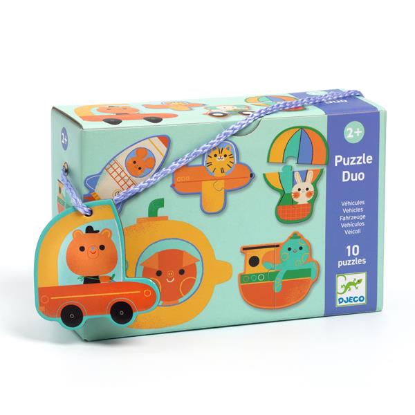 Djeco Puzzle Duo / Vehicles - Princess and the Pea Boutique