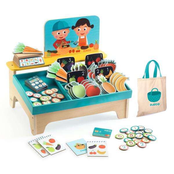 Djeco Role play / Léa & Milo Little Market - Princess and the Pea Boutique