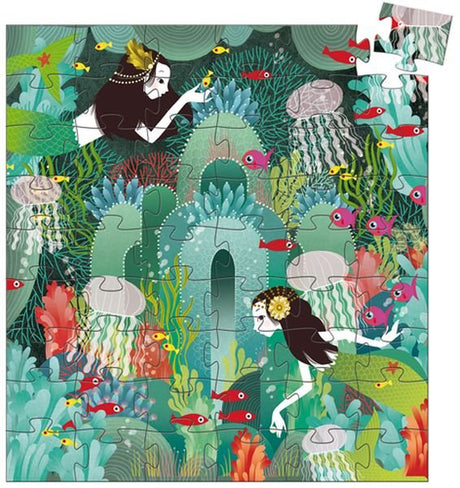 Djeco Silhouette Puzzle - Aquatic paradise / 54 pcs - Princess and the Pea Boutique