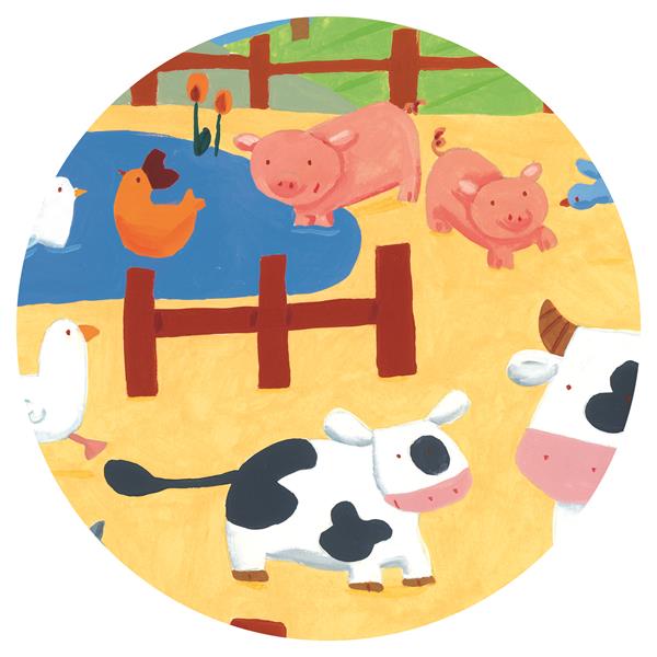 Djeco Silhouette Puzzle - Cow / 24 pcs - Princess and the Pea Boutique