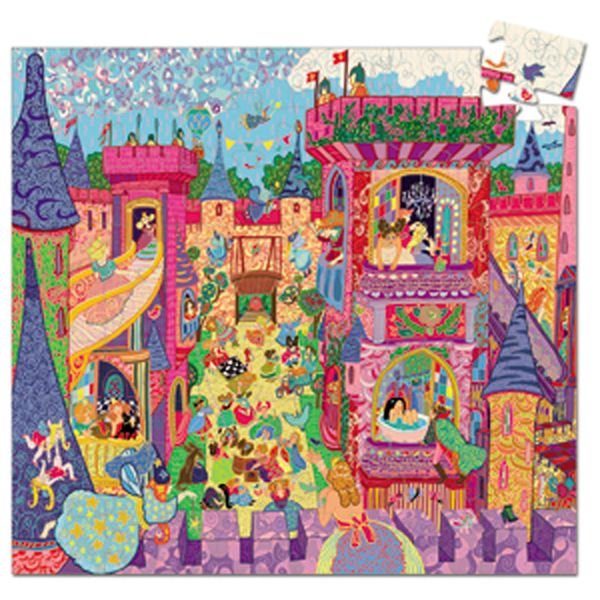 Djeco Silhouette Puzzle - Fairy castle / 54 pcs - Princess and the Pea Boutique