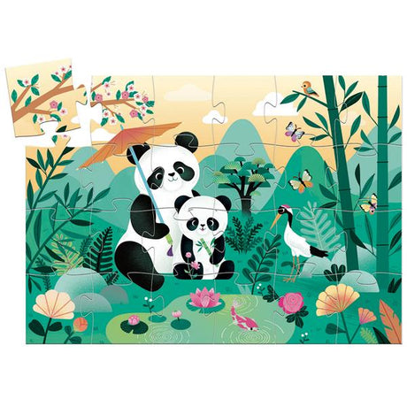 Djeco Silhouette Puzzle - Leo the panda / 24 pcs - Princess and the Pea Boutique