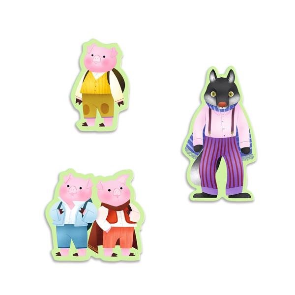 Djeco Story puzzle - The Three Little Pigs 35 pcs - Princess and the Pea Boutique