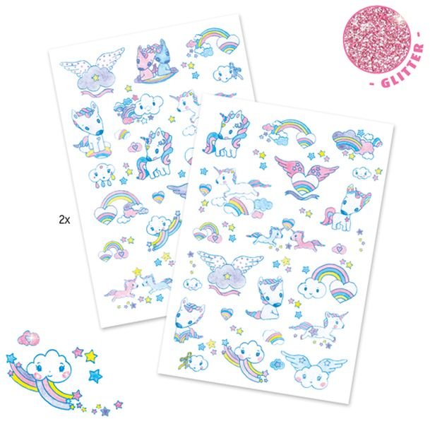 Djeco Tattoos Unicorns - Princess and the Pea Boutique