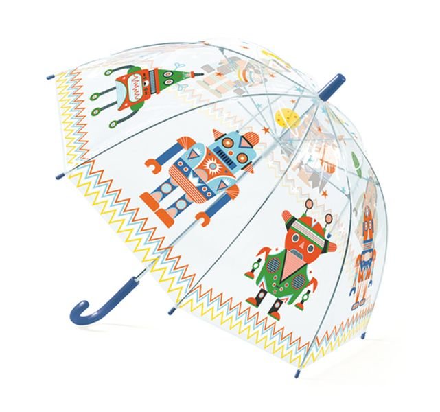 Djeco Umbrella - Robots - Princess and the Pea Boutique