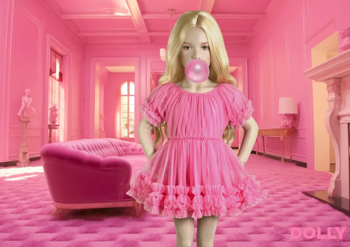 Dolly PINK PLEASE! Frilly Dress - Aurora Bubblegum Pink - Princess and the Pea Boutique